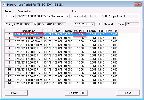 Vol data group element